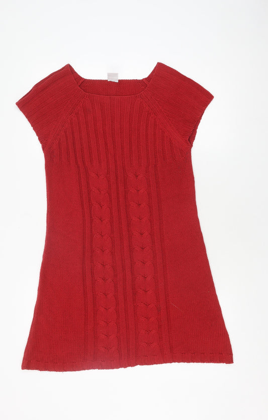 Vero Moda Women's Red Jumper Dress M Knit