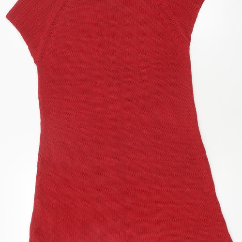 Vero Moda Women's Red Jumper Dress M Knit