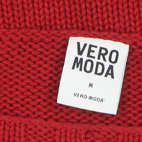Vero Moda Women's Red Jumper Dress M Knit