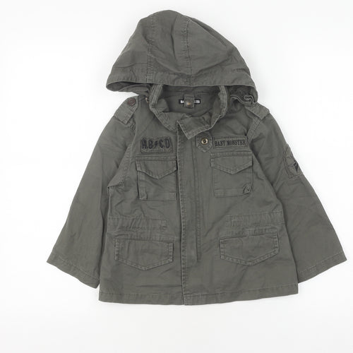 Baby Monster Boys Green Military Jacket 2-3 Years