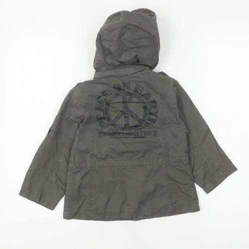 Baby Monster Boys Green Military Jacket 2-3 Years