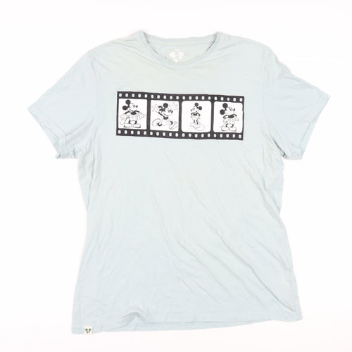 Disney Unisex Blue XL T-Shirt, Cartoon Jersey Style