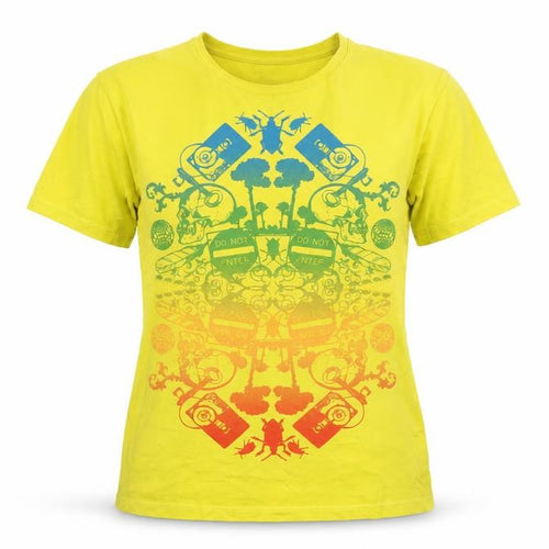 Red Herring Yellow Graphic T-Shirt Unisex Kids L