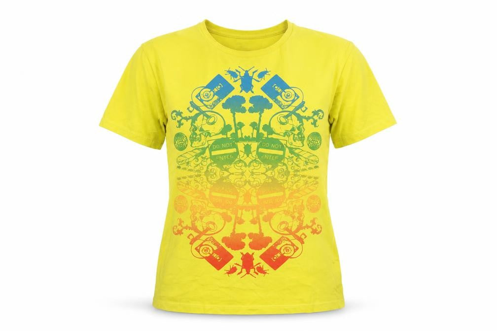 Red Herring Yellow Graphic T-Shirt Unisex Kids L