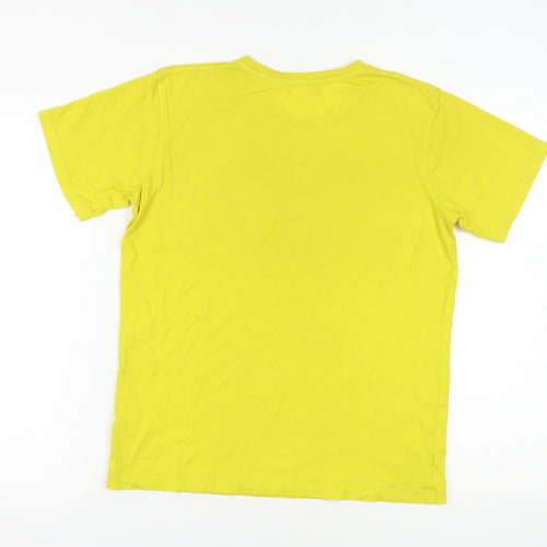 Red Herring Yellow Graphic T-Shirt Unisex Kids L