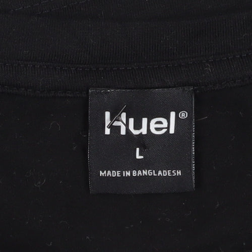 Huel Men’s Black Logo T-Shirt L - Casual Essential