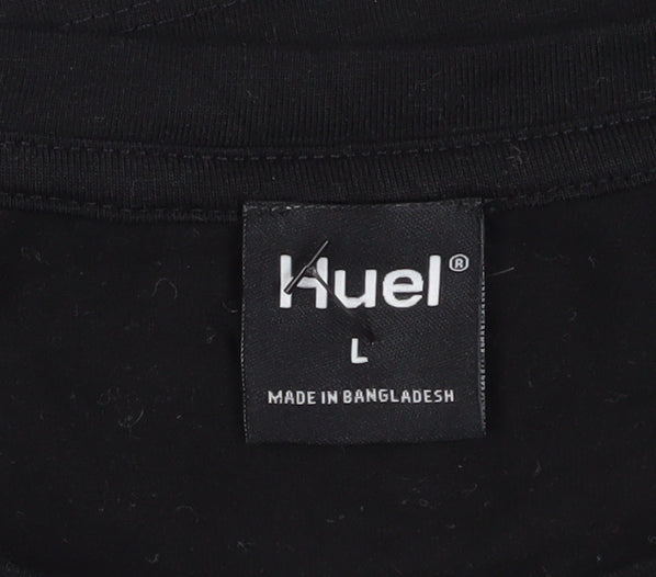 Huel Men’s Black Logo T-Shirt L - Casual Essential