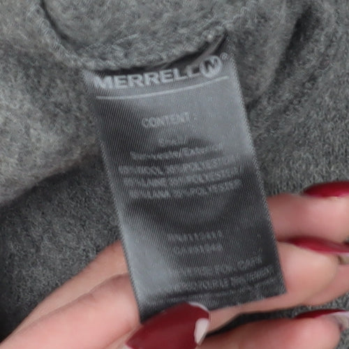 Merrell Men's Grey S Henley Jumper with Buttons