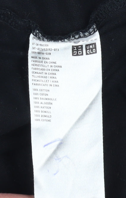 Uniqlo Black Pikachu Anime Crew Neck T-Shirt M