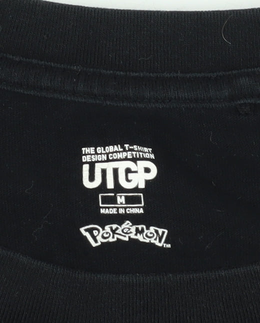 Uniqlo Black Pikachu Anime Crew Neck T-Shirt M