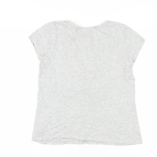 Brave Soul Women's Grey T-Shirt M Casual Fun Design