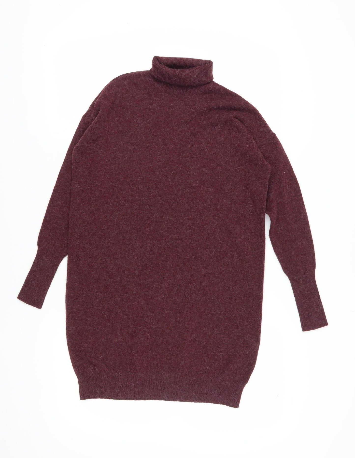 Vero Moda Women's Red Roll Neck Knit Dress
