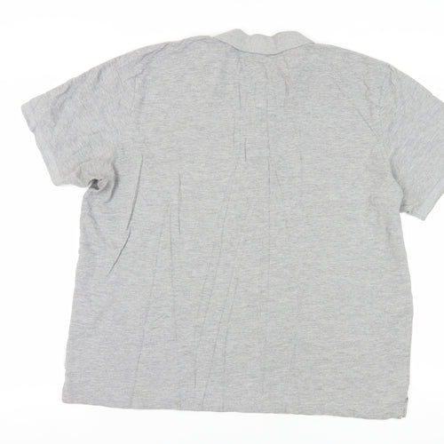 Lonsdale Men's Grey 2XL Polo Shirt - Short Sleeve, Regular Fit