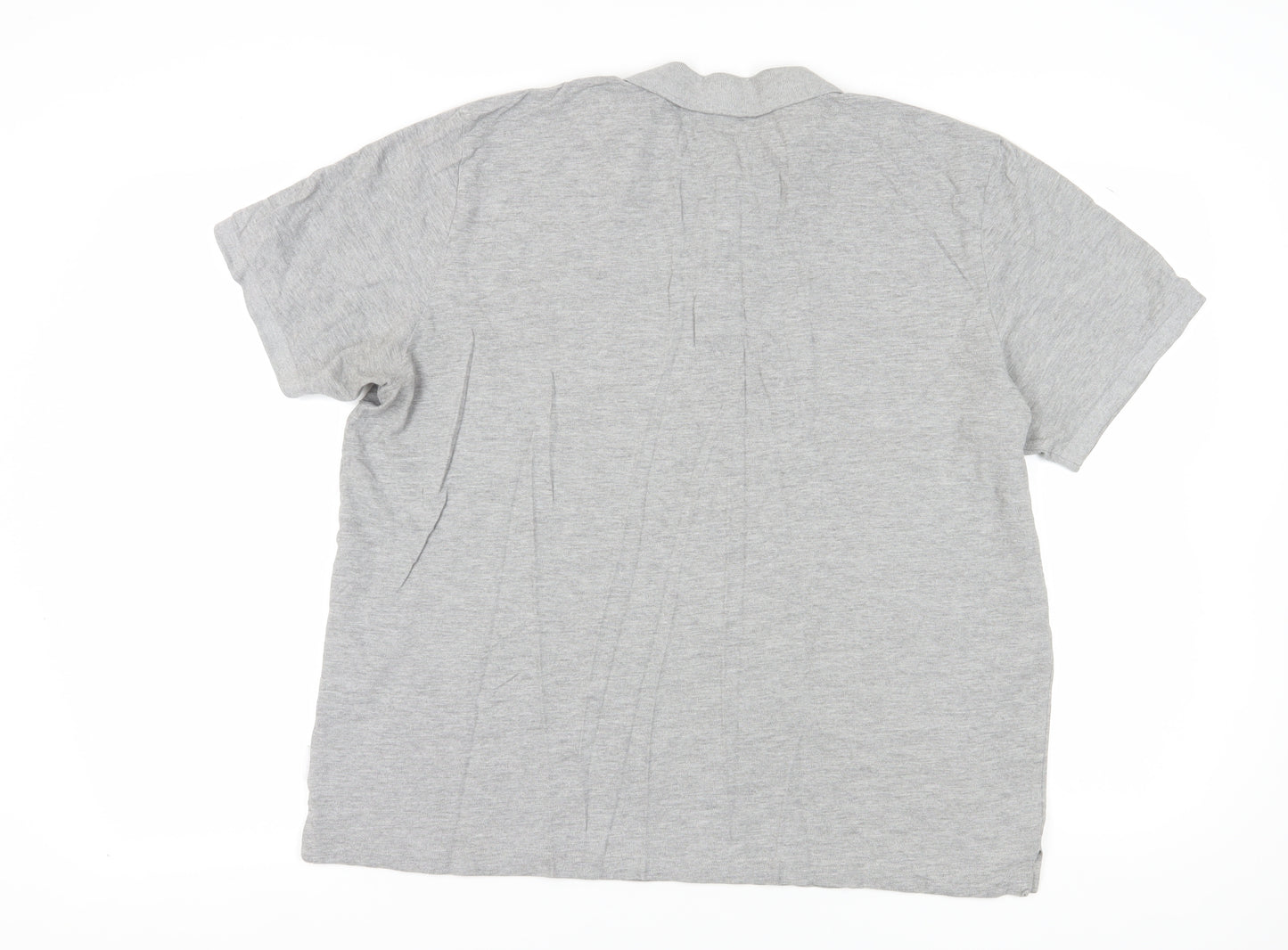 Lonsdale Men's Grey 2XL Polo Shirt - Short Sleeve, Regular Fit
