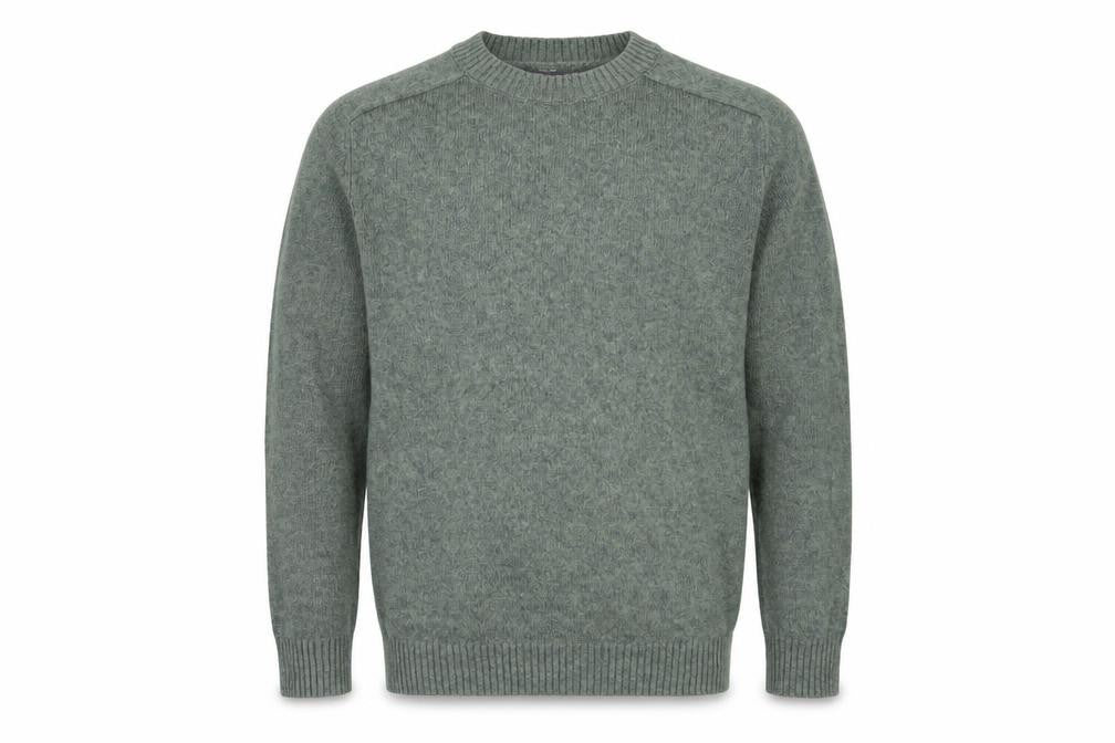 Front view of Dressmann Men's Green XL jumper