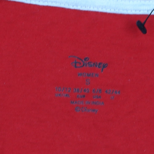 Disney Women's Red Christmas Long Sleeve T-Shirt
