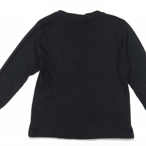 Slazenger Women's Black V-Neck T-Shirt, Size 18