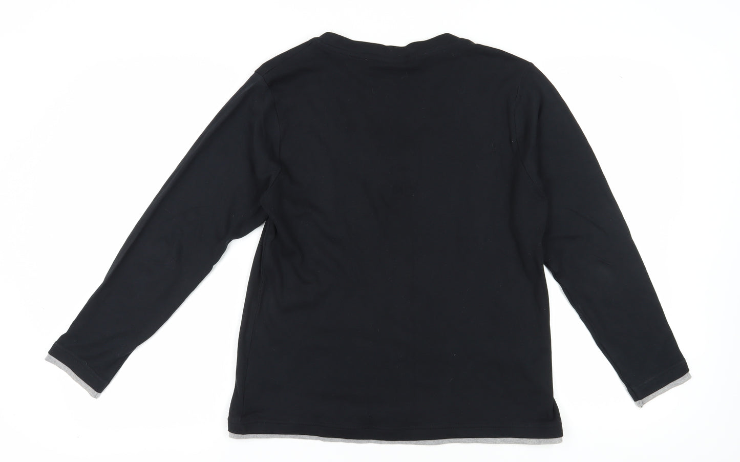 Slazenger Women's Black V-Neck T-Shirt, Size 18