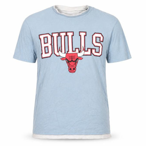FSBN Men's Blue Chicago Bulls Graphic T-Shirt S