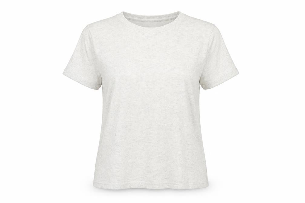 Front view of Gap Women's Grey T-Shirt, M, Basic Casual Style