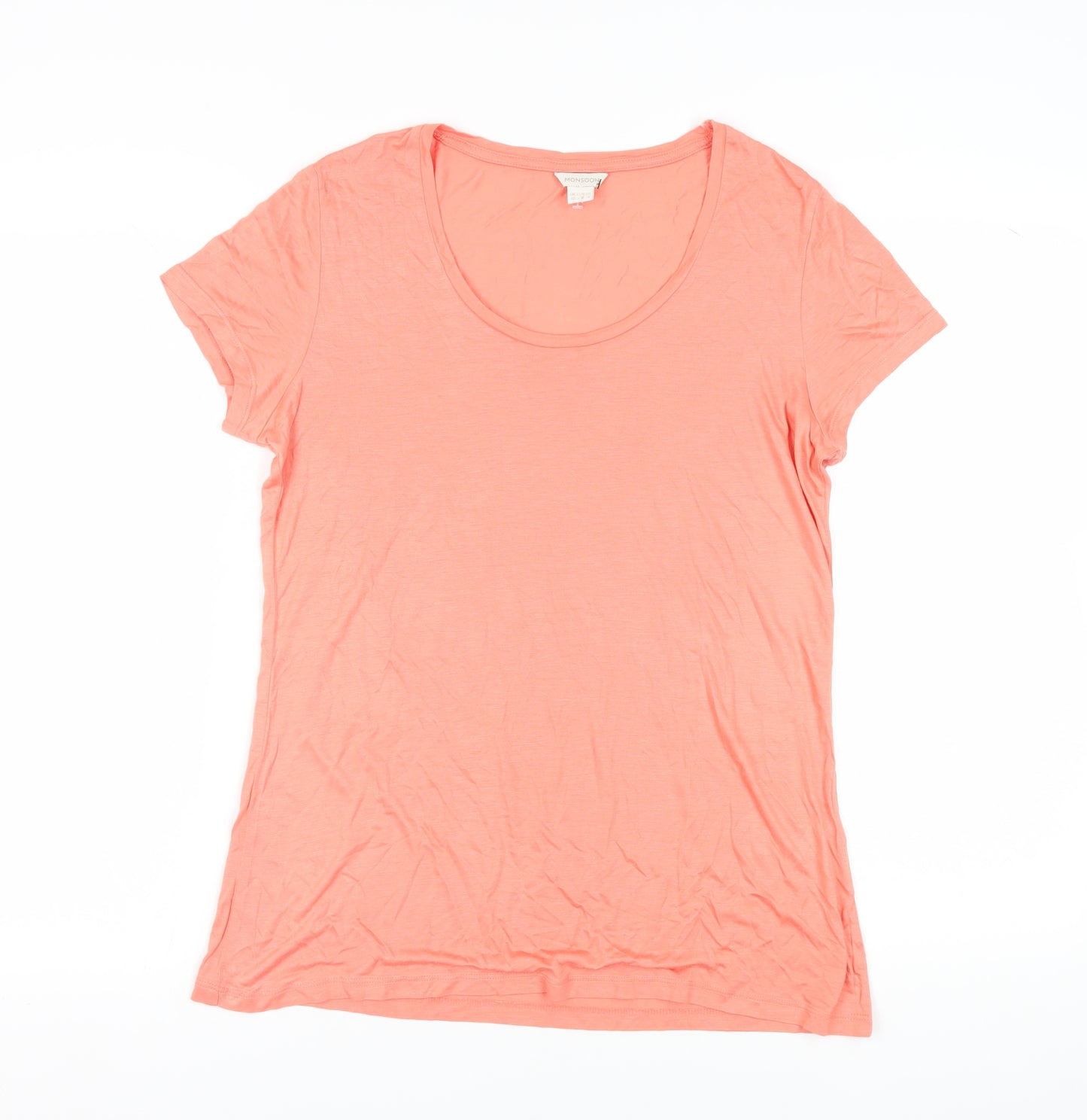 Monsoon Women's Pink Classic T-Shirt, Size 12