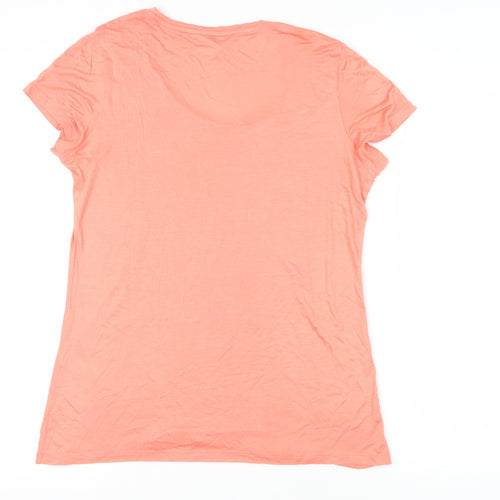 Monsoon Women's Pink Classic T-Shirt, Size 12