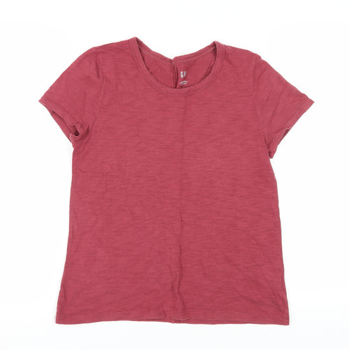 Gap Womens Red T-Shirt Size M Short Sleeve Casual
