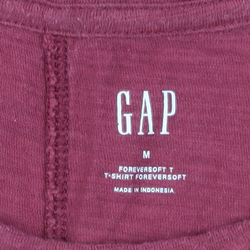 Gap Womens Red T-Shirt Size M Short Sleeve Casual