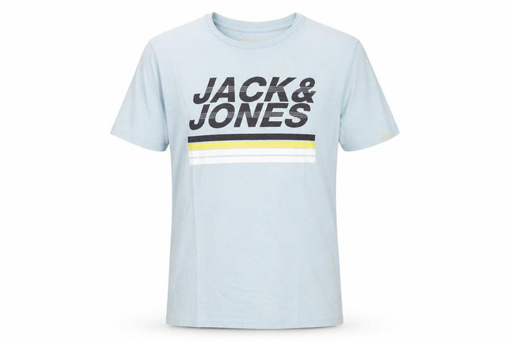 Jack & Jones Men's Blue Graphic T-Shirt Size L