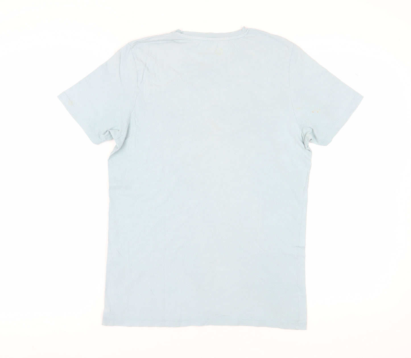 Jack & Jones Men's Blue Graphic T-Shirt Size L