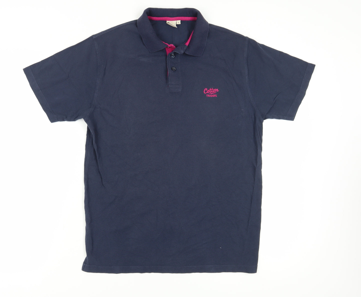 Cotton Traders Men's Blue Polo Shirt M Logo