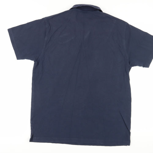 Cotton Traders Men's Blue Polo Shirt M Logo