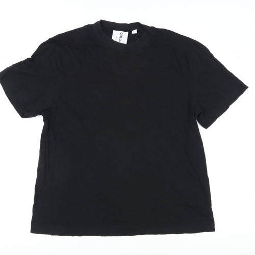 Collusion Men's Black Crew Neck T-Shirt - Size L