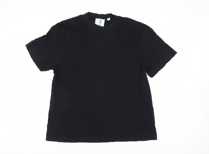 Collusion Men's Black Crew Neck T-Shirt - Size L