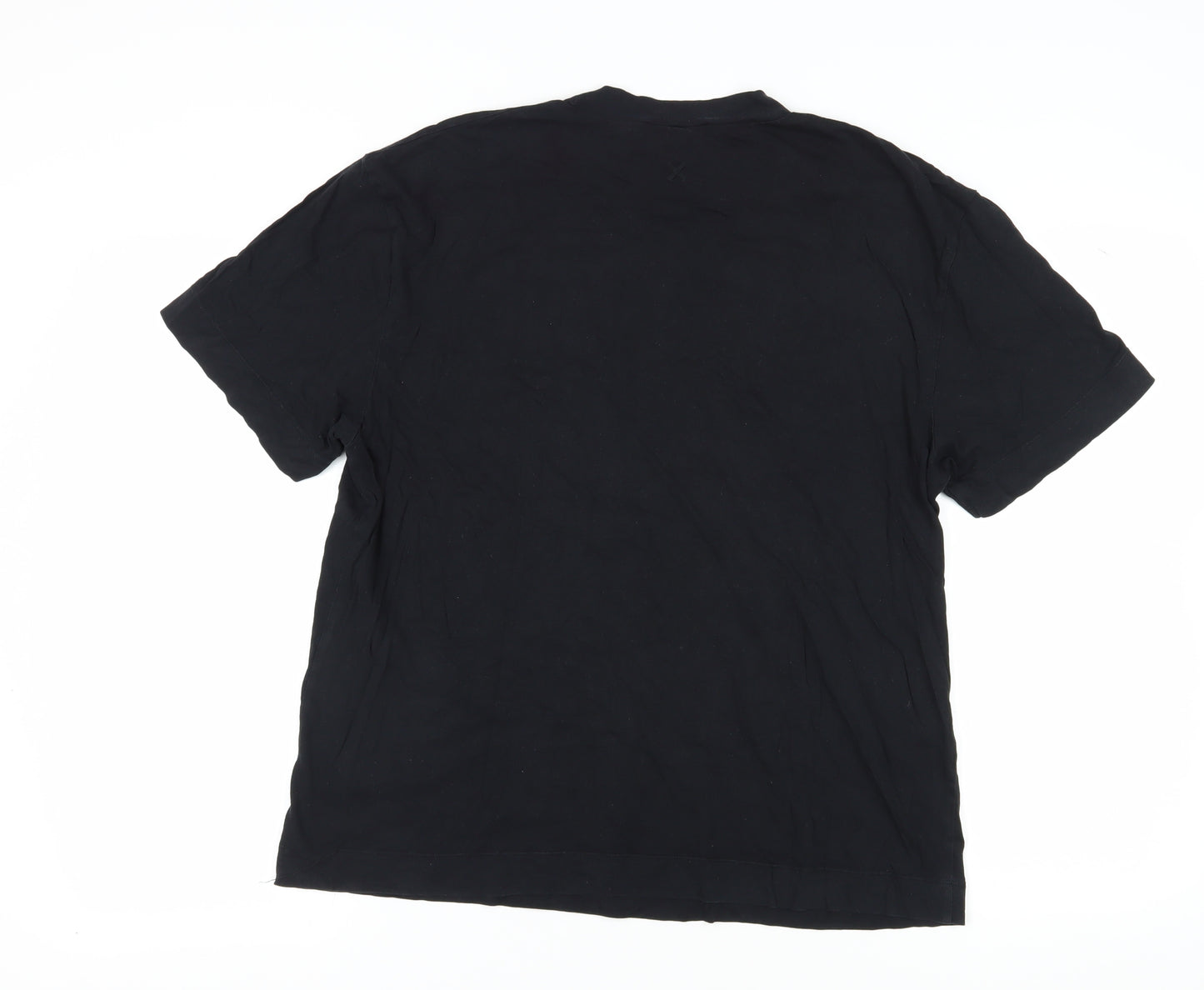 Collusion Men's Black Crew Neck T-Shirt - Size L