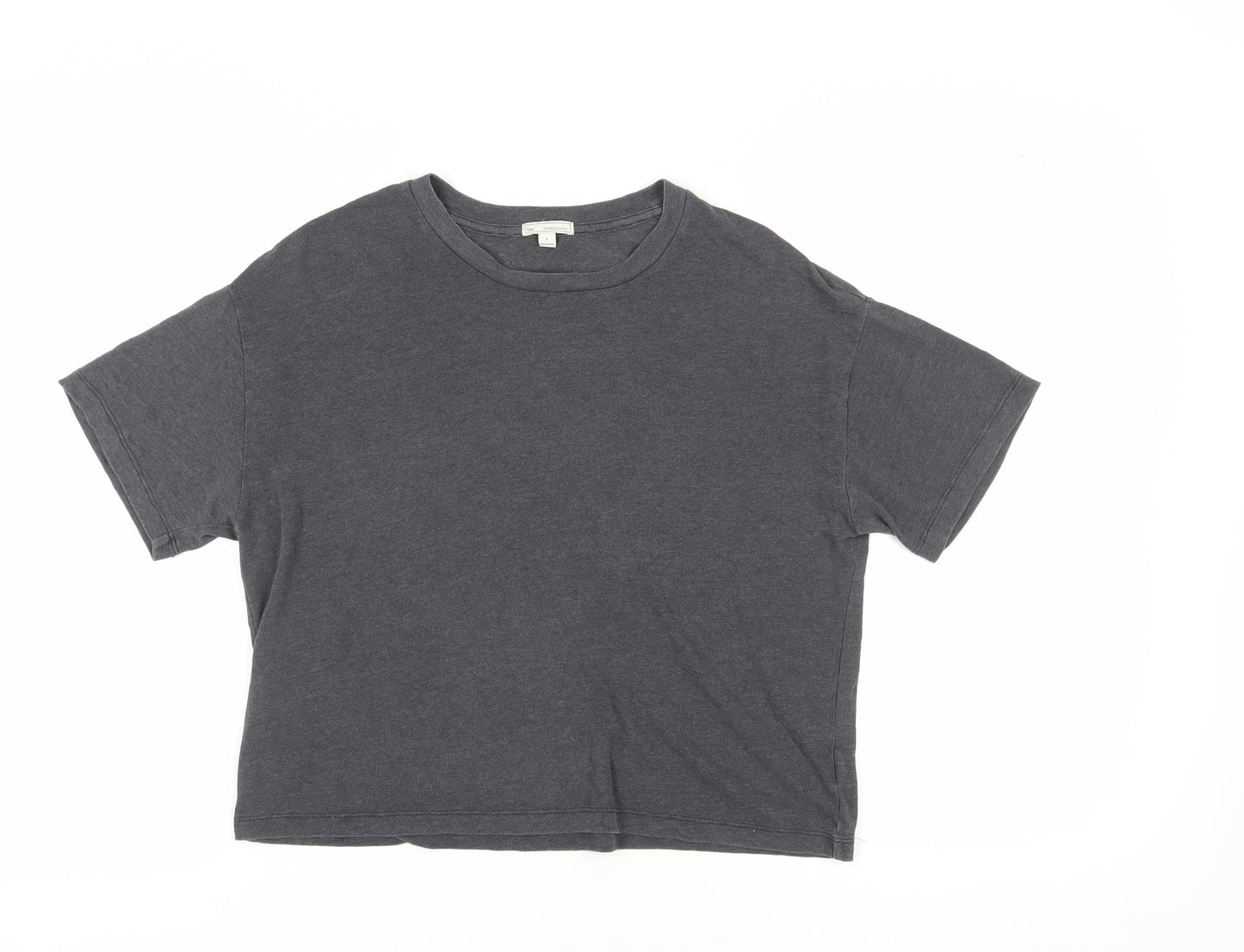 Gap Women's Grey Cotton T-Shirt S Casual Crew Neck