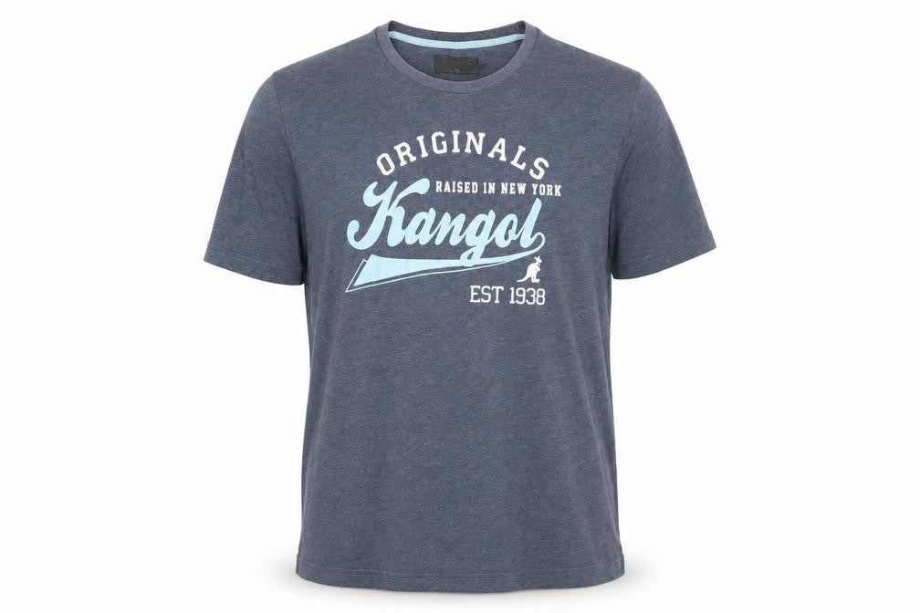 Kangol Men's Blue Graphic Print XL T-Shirt