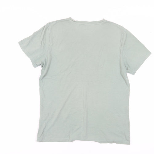 Jack & Jones Men's Green S Logo Crew Neck T-Shirt
