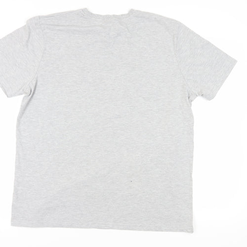 Peppa Pig Men's Christmas Grey XL Short Sleeve T-Shirt