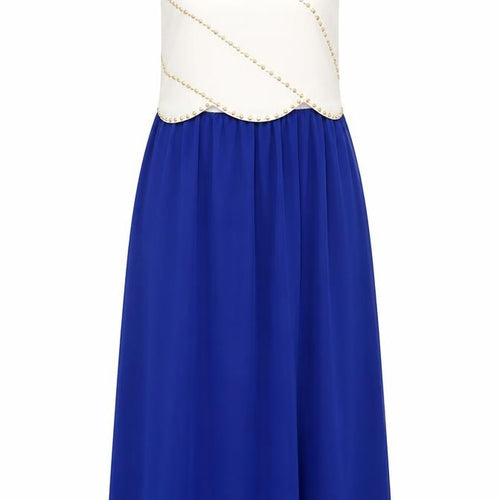 Chi Chi London Women's Blue Sleeveless A-Line Dress