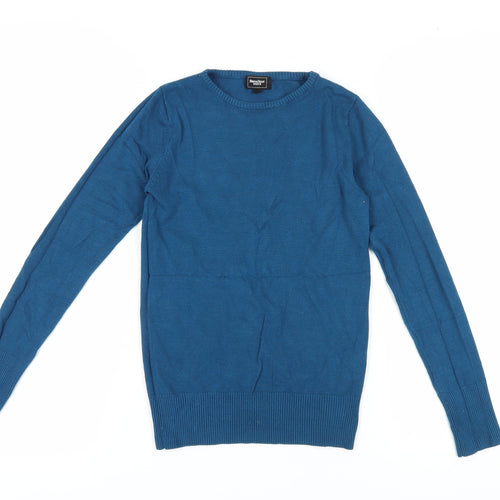 BlancoTricot Women's Blue Pullover Jumper, Size 8