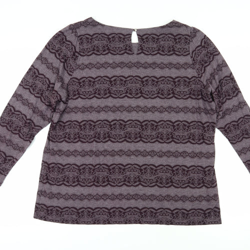 Marks and Spencer Women's Multicolour Jersey Top, Size 24