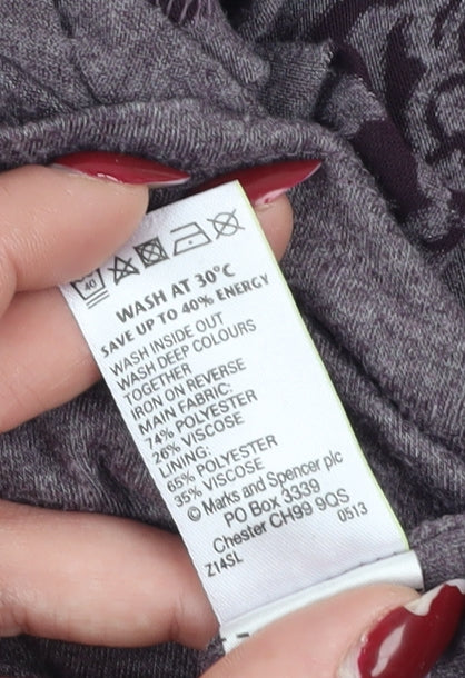 Marks and Spencer Women's Multicolour Jersey Top, Size 24