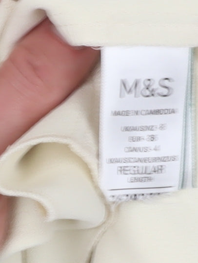 Marks and Spencer Women’s Ivory A-Line Skirt Size 8