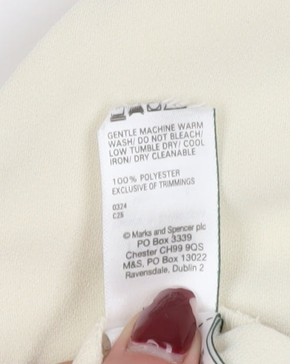 Marks and Spencer Women’s Ivory A-Line Skirt Size 8