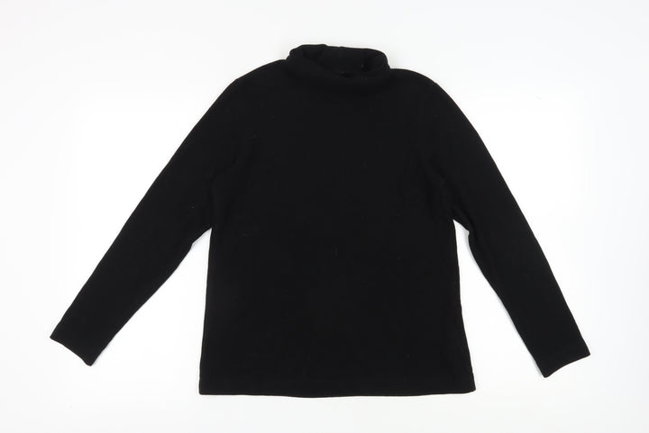 Uniqlo Women's Black Lightweight Pullover Sweatshirt, L
