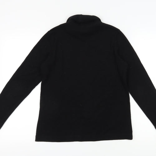 Uniqlo Women's Black Lightweight Pullover Sweatshirt, L