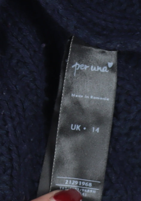 Marks and Spencer Women’s Blue Cardigan UK 14
