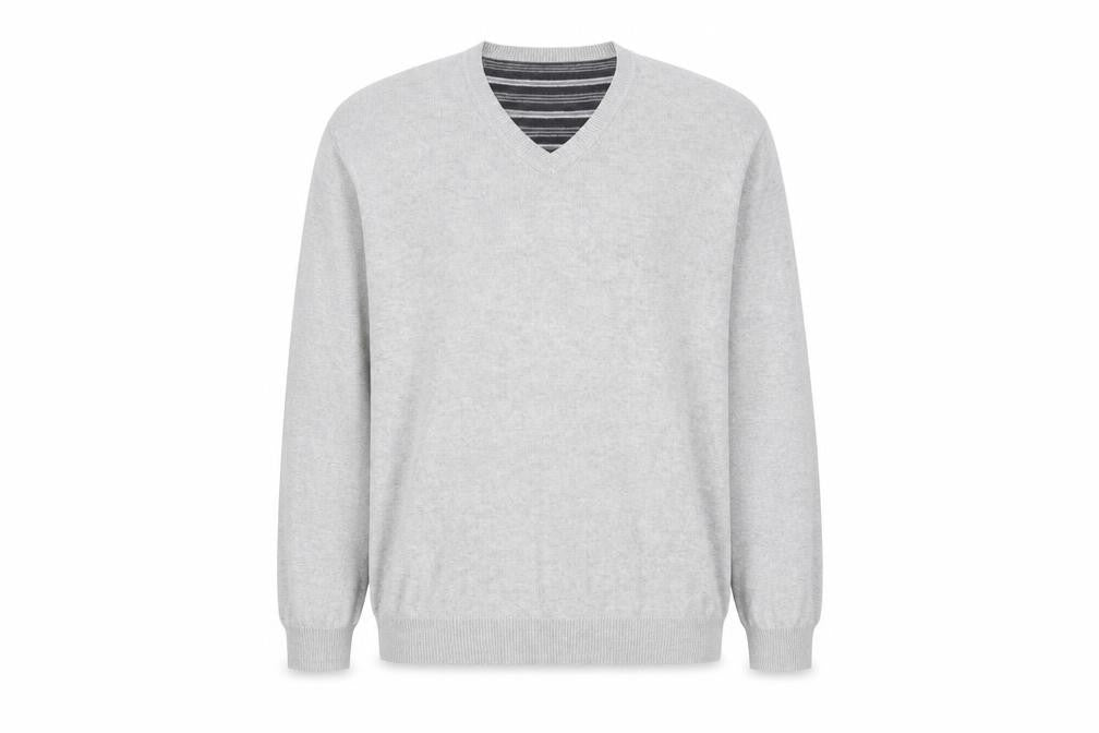 Front view of Marks & Spencer men’s grey xl jumper