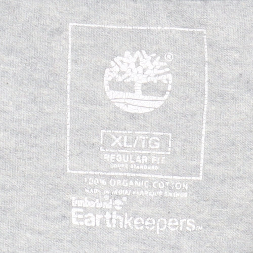 Timberland Men's Grey Long Sleeve T-Shirt XL